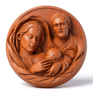 Holy Family Plaque Statue - 10-inch