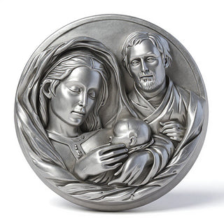Holy Family Plaque Statue - 10-inch
