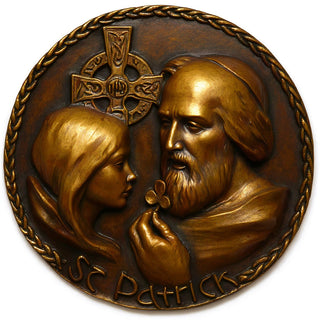 Saint Patrick Wall Plaque - 10-inch — Bronze finish