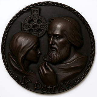 Saint Patrick Wall Plaque - 10-inch — Iron finish