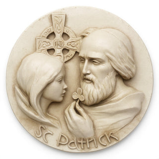 Saint Patrick Wall Plaque - 10-inch — Museum Terracotta finish