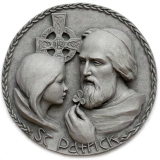 Saint Patrick Wall Plaque - 10-inch — Old Stone finish