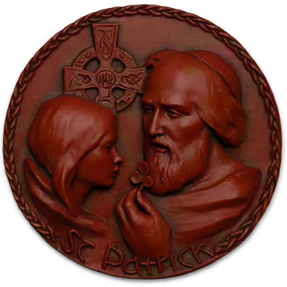 Saint Patrick Wall Plaque - 10-inch — Rust finish