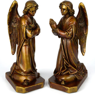 Shrine Angel Set Statue - 39-inch — Bronze finish
