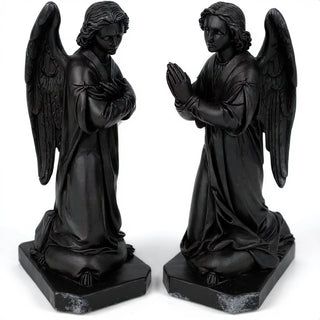 Shrine Angel Set Statue - 39-inch — Dusted Black finish