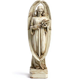 Angel of Mourning Statue - 34-inch — Antique White finish