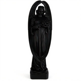 Angel of Mourning Statue - 34-inch — Flat Black finish