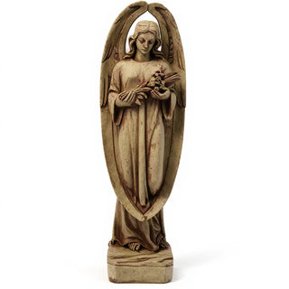 Angel of Mourning Statue - 34-inch — Gothic Stone finish