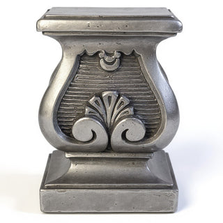 Barga Pedestal - 15.5-inch — Aged Silver finish