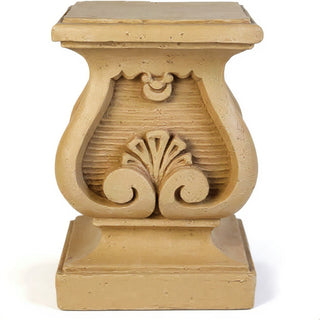 Barga Pedestal - 15.5-inch — Dusted Sand finish