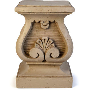Barga Pedestal - 15.5-inch — Museum Terracotta finish
