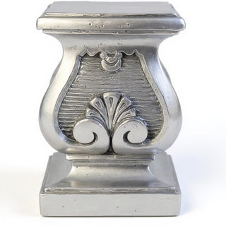 Barga Pedestal - 15.5-inch — Silver finish