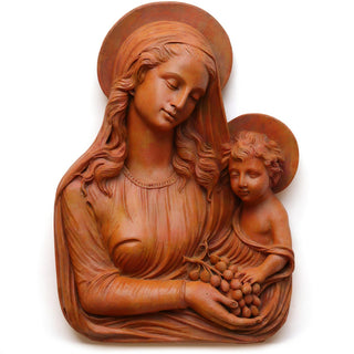 Madonna Eucharist Wall Plaque - 18-inch — Metro finish
