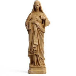 Immaculate Heart of Mary Statue - 16-inch — Dusted Sand finish