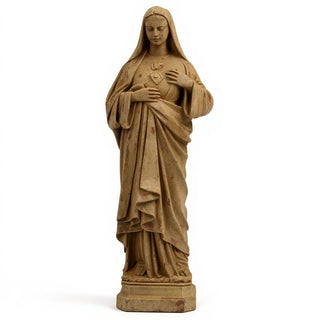 Immaculate Heart of Mary Statue - 16-inch — Gothic Stone finish