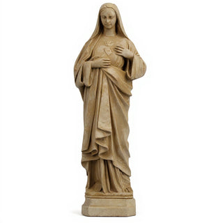 Immaculate Heart of Mary Statue - 16-inch — Museum Terracotta finish