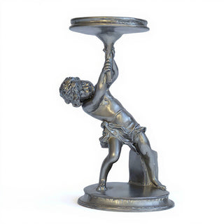 Captive Angel Statue - 13-inch — Aged Silver finish