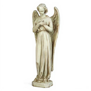Angel with Crossed Arms - 25-inch — Antique White finish