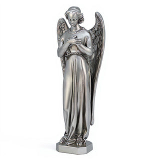 Angel with Crossed Arms - 25-inch — Silver finish