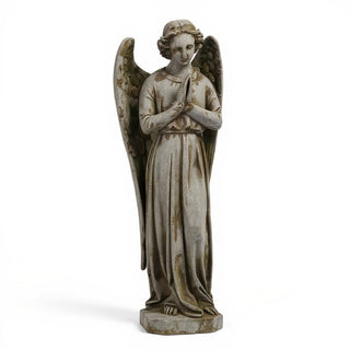 Cari Praying Angel Statue - 25-inch — Antique Stone finish