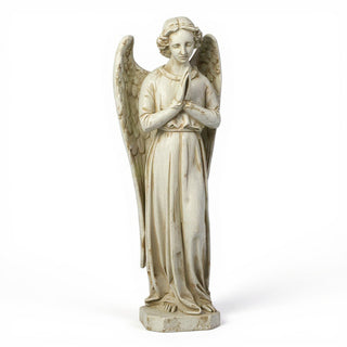 Cari Praying Angel Statue - 25-inch — Antique White finish