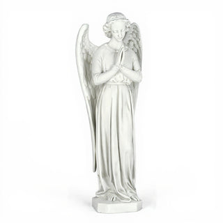Cari Praying Angel Statue - 25-inch — Flat White finish