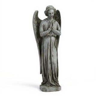 Cari Praying Angel Statue - 25-inch — Old Stone finish