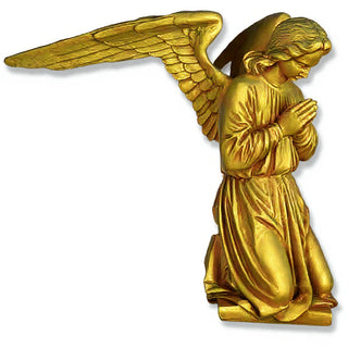 Altar Angel with Extended Wings Statue — Deep Gold finish