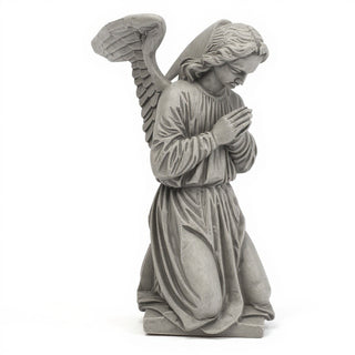 Altar Angel with Extended Wings Statue — Old Stone finish