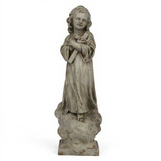 Christ Child with Cross Statue - 21-inch — Antique Stone finish