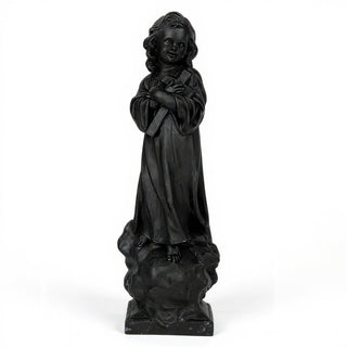 Christ Child with Cross Statue - 21-inch — Dusted Black finish