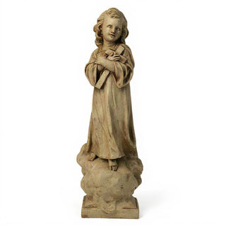 Christ Child with Cross Statue - 21-inch — Gothic Stone finish