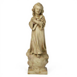 Christ Child with Cross Statue - 21-inch — Museum Terracotta finish