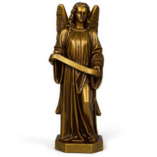 Banner Angel, Right Statue - 48-inch — Bronze finish