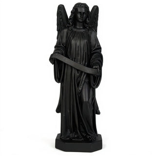 Banner Angel, Right Statue - 48-inch — Dusted Black finish