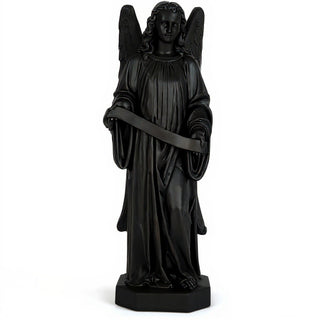 Banner Angel, Right Statue - 48-inch — Flat Black finish
