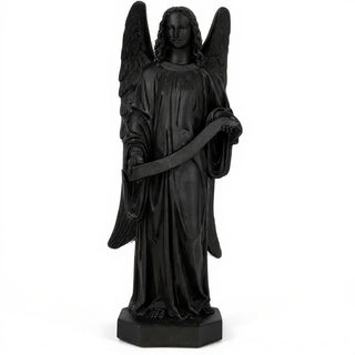 Banner Angel, Left Statue - 49-inch — Dusted Black finish
