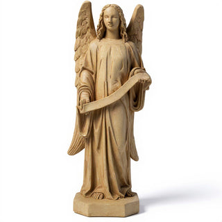 Banner Angel, Left Statue - 49-inch — Dusted Sand finish
