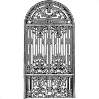 Ornate Grating - 86.5-inch — Aged Silver finish