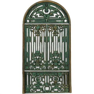 Ornate Grating - 86.5-inch — Green Bronze finish