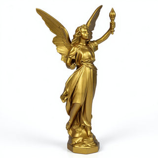 Angel of Light Statue - 27-inch — Antique Gold finish