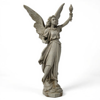 Angel of Light Statue - 27-inch — Antique Stone finish
