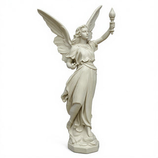 Angel of Light Statue - 27-inch — Antique White finish