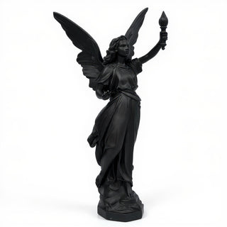 Angel of Light Statue - 27-inch — Dusted Black finish