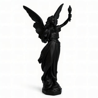 Angel of Light Statue - 27-inch — Flat Black finish