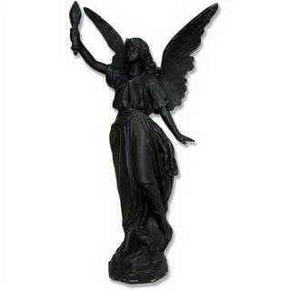 Angel of Light (Right) Statue - 27-inch — Dusted Black finish