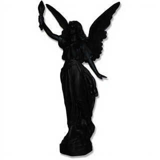 Angel of Light (Right) Statue - 27-inch — Flat Black finish