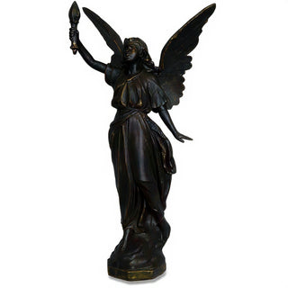 Angel of Light (Right) Statue - 27-inch — Iron finish
