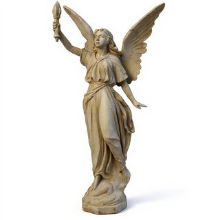 Angel of Light (Right) Statue - 27-inch — Museum Terracotta finish