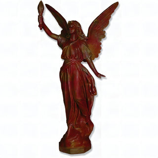 Angel of Light (Right) Statue - 27-inch — Rust finish